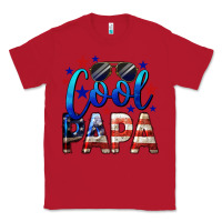 Red Cool Papa American Classic Tee - LillyAllenDesigns