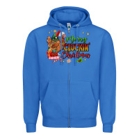 True Royal Merry Cluckin' Christmas Zipper Hoodie - MaliasSmallBusiness