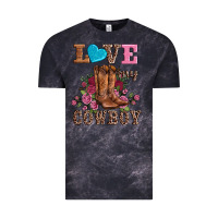 Cloud Black valentines day love my cowboy Vintage Tee - AdoDesignShop