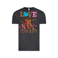 Vintage Black valentines day love my cowboy Vintage Tee - AdoDesignShop