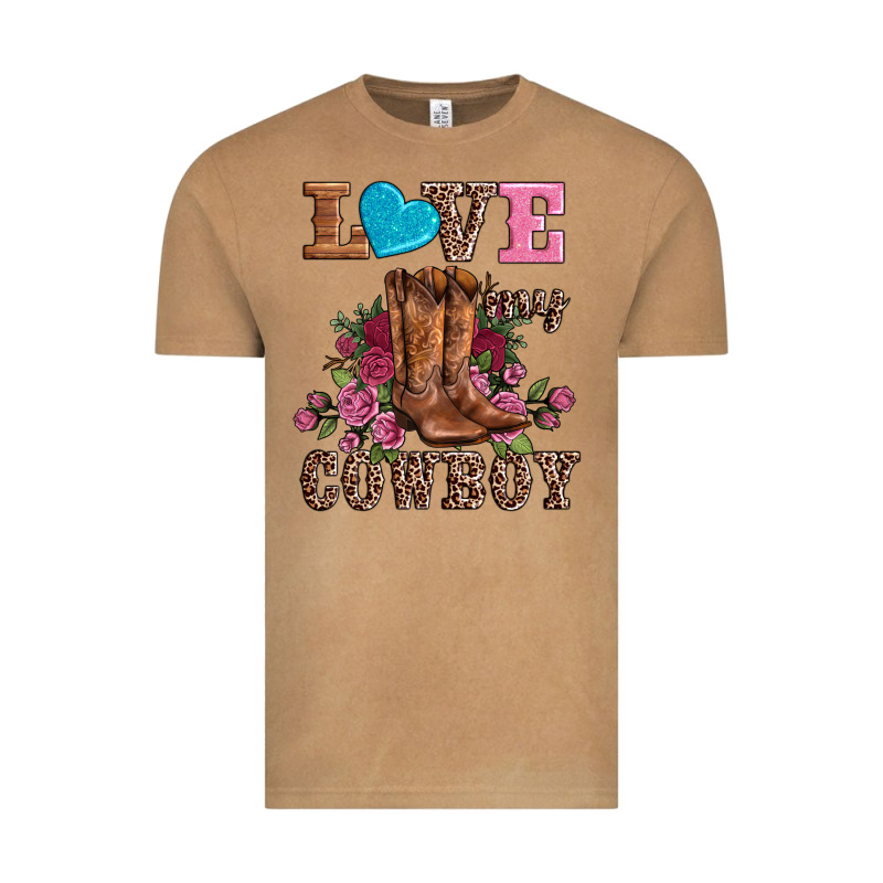 Valentines Day Love My Cowboy Vintage Tee by AdoDesignShop | Teevron