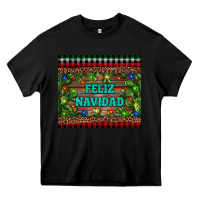 Black feliz navidad Heavy Core Tee - RanaPortraitStore