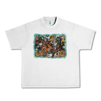 Lunar Rock bucking bronco rodeo revolver western background Urban Heavy Tee - AdoDesignShop
