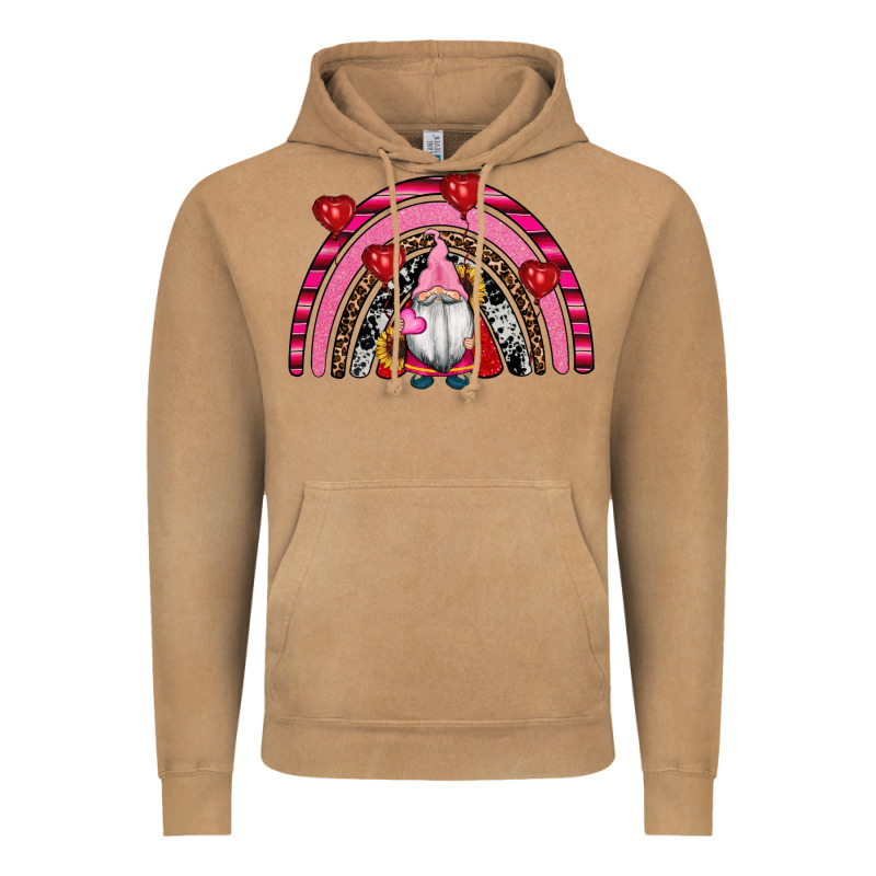 Valentines Day Gnomes Rainbow Vintage Hoodie by RanaPortraitStore | Teevron