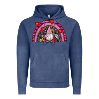 Vintage Denim valentines day gnomes rainbow Vintage Hoodie - RanaPortraitStore