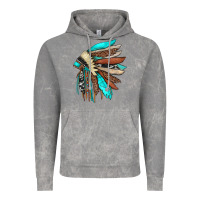 Cloud Rock indian headdress Vintage Hoodie - JahusDesignShop