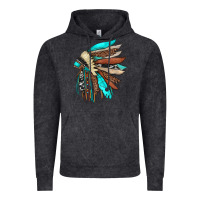 Vintage Black indian headdress Vintage Hoodie - JahusDesignShop