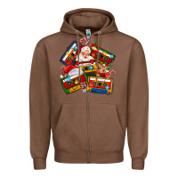 Chestnut christmas cassette tapes Zipper Hoodie - MaliasSmallBusiness