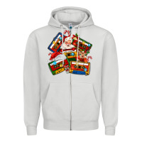 Dove Grey christmas cassette tapes Zipper Hoodie - MaliasSmallBusiness