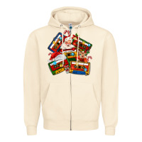 Sandshell christmas cassette tapes Zipper Hoodie - MaliasSmallBusiness