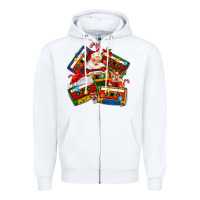 White christmas cassette tapes Zipper Hoodie - MaliasSmallBusiness