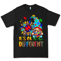Black it's ok to be different autism gnome Premium Tee - Zillion Design Studio