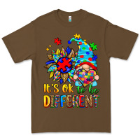 Cacao it's ok to be different autism gnome Premium Tee - Zillion Design Studio