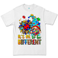 White it's ok to be different autism gnome Premium Tee - Zillion Design Studio