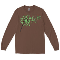 Chestnut four leaf clover Long Sleeve Tee - MaliasSmallBusiness