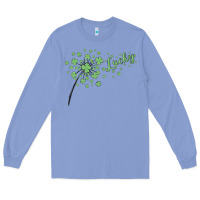 Colony Blue four leaf clover Long Sleeve Tee - MaliasSmallBusiness