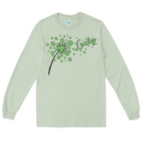 Matcha four leaf clover Long Sleeve Tee - MaliasSmallBusiness