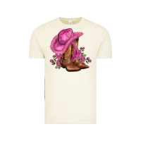 Vintage Arctic valentines day boots cowgirl hat and roses Vintage Tee - AdoDesignShop