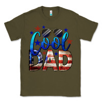 Army Green Cool American Dad Classic Tee - LillyAllenDesigns