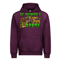 Mauve Wine St. Patrick's know Jesus arose Urban Hoodie - CowGirlArtShop