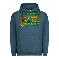 Pigment Midnight Navy St. Patrick's know Jesus arose Urban Hoodie - CowGirlArtShop