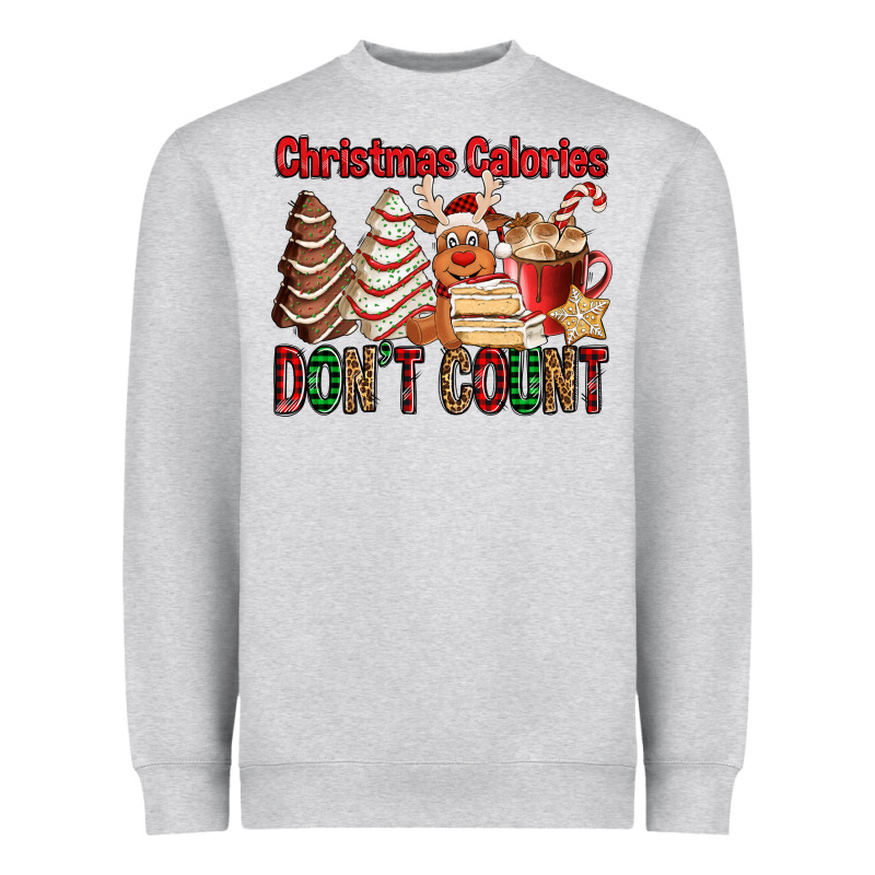 Christmas Calories Don't Count Christmas Tree Cake Heavyweight Sweatshirt by Jasminsmagicworld | Teevron