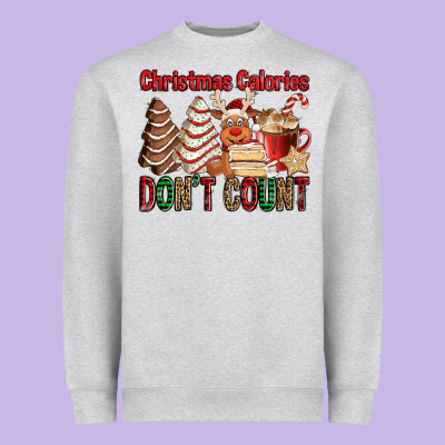 Christmas Calories Don't Count Christmas Tree Cake Heavyweight Sweatshirt Designed By Jasminsmagicworld