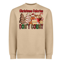 Mushroom Christmas Calories don't count Christmas tree cake Heavyweight Sweatshirt - Jasminsmagicworld