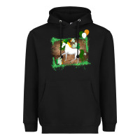 Black Unicorn Dabbing with Shamrock for St. Patricks Day Heavyweight Hoodie - Bettercallsaul