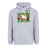 Heather Grey Unicorn Dabbing with Shamrock for St. Patricks Day Heavyweight Hoodie - Bettercallsaul