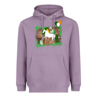 Lavender Unicorn Dabbing with Shamrock for St. Patricks Day Heavyweight Hoodie - Bettercallsaul