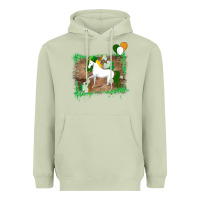 Matcha Unicorn Dabbing with Shamrock for St. Patricks Day Heavyweight Hoodie - Bettercallsaul