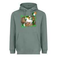 Sage Unicorn Dabbing with Shamrock for St. Patricks Day Heavyweight Hoodie - Bettercallsaul