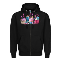 Unicorn Coffee Cups Zipper Hoodie | Teevron
