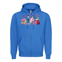 True Royal Unicorn Coffee Cups Zipper Hoodie - MaliasSmallBusiness