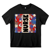 Black american nurse Heavy Core Tee - Zillion Design Studio
