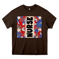 Chocolate Brown american nurse Heavy Core Tee - Zillion Design Studio