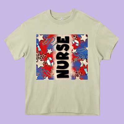 American Nurse Heavy Core Tee Designed By Zillion Design Studio