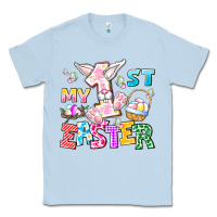 Dusty Blue My 1st Easter Classic Tee - CowhideDigitalArt