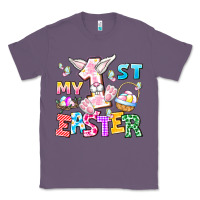 Lavender My 1st Easter Classic Tee - CowhideDigitalArt