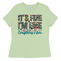Matcha it s fine i m fine everything s fine Ladies Tee - Zillion Design Studio