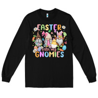 Black easter  with my gnomies Long Sleeve Tee - MaliasSmallBusiness