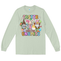 Matcha easter  with my gnomies Long Sleeve Tee - MaliasSmallBusiness