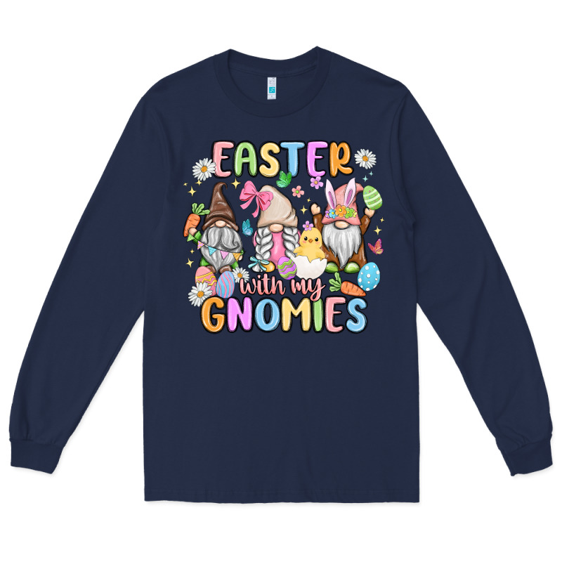 Easter  With My Gnomies Long Sleeve Tee by MaliasSmallBusiness | Teevron
