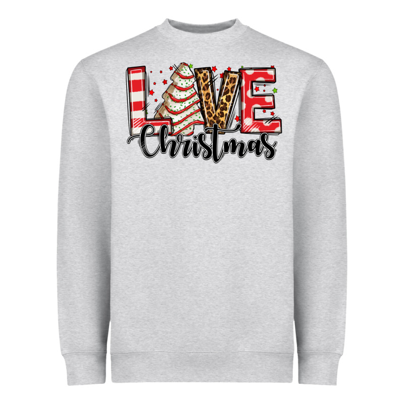 Love Christmas Tree Cake Heavyweight Sweatshirt by Jasminsmagicworld | Teevron