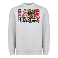 Heather Grey love christmas tree cake Heavyweight Sweatshirt - Jasminsmagicworld
