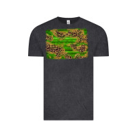 Vintage Black western leopard distressed background Vintage Tee - AdoDesignShop