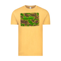 Vintage Mustard western leopard distressed background Vintage Tee - AdoDesignShop
