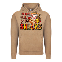 Vintage Coffee i'm just here for the snacks softball Vintage Hoodie - Jasminsmagicworld