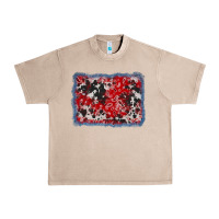 French Oak bandana cowhide denim background Urban Heavy Tee - AdoDesignShop